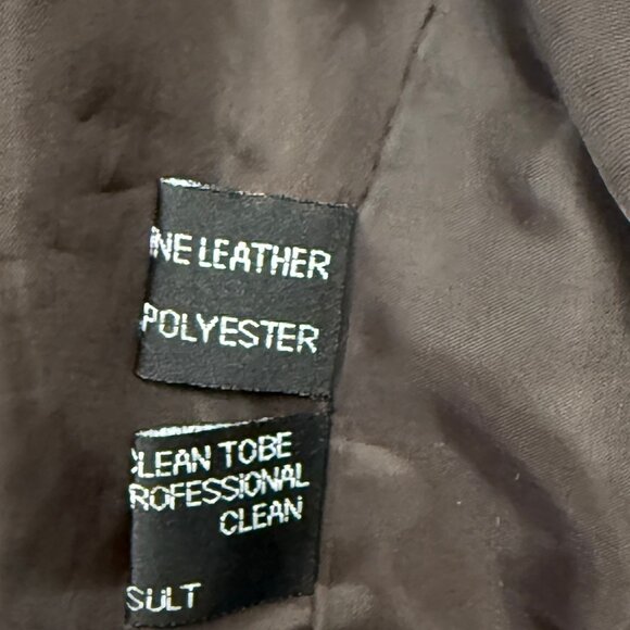 Knoles & Carter Italian Lambskin Leather Jacket Black Moto Zip Front Size XL - Picture 14 of 14